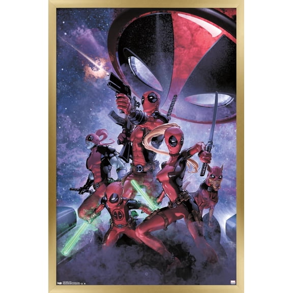 Marvel Comics - Deadpool - Family Wall Poster, 22.375" x 34", Framed