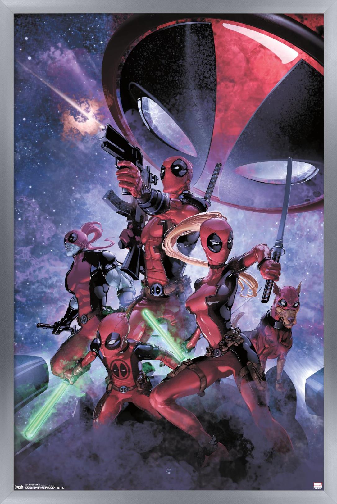Marvel Comics - Deadpool - Family Wall Poster, 22.375" x 34", Framed