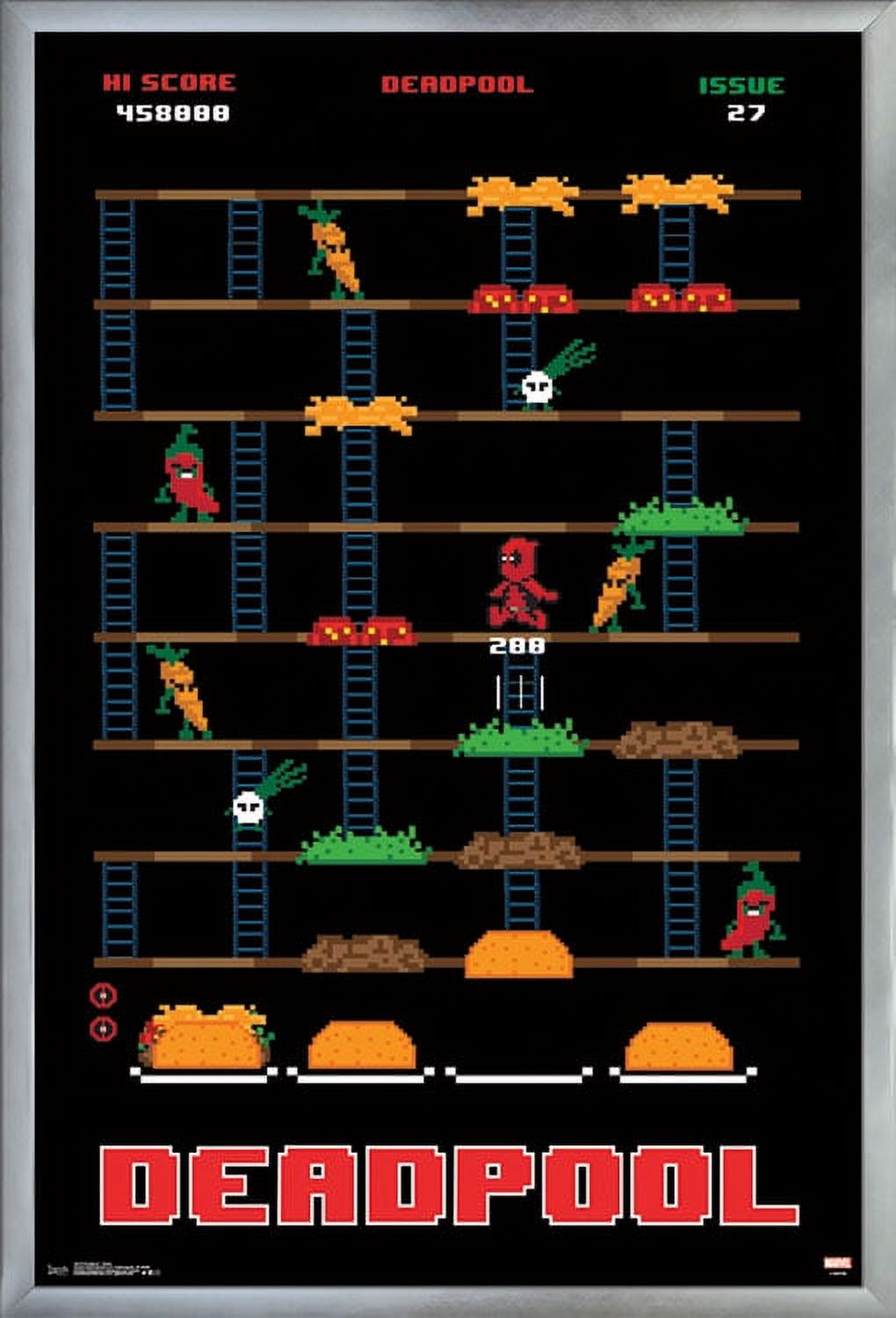 Marvel Comics - Deadpool - Game Wall Poster, 22.375" x 34", Framed