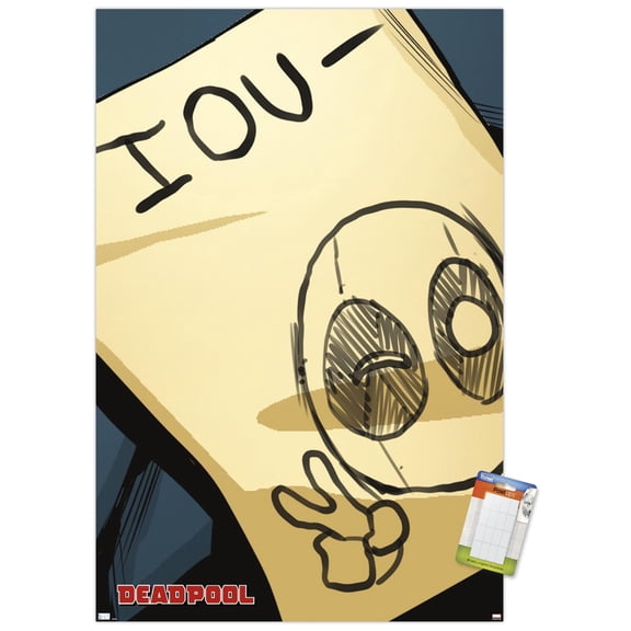 Marvel Comics Deadpool - IOU Wall Poster, 14.725" x 22.375"