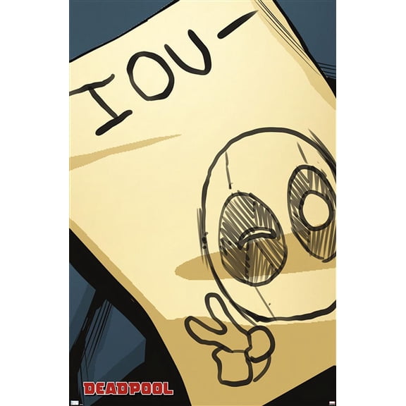 Marvel Comics Deadpool - IOU Wall Poster, 22.375" x 34"