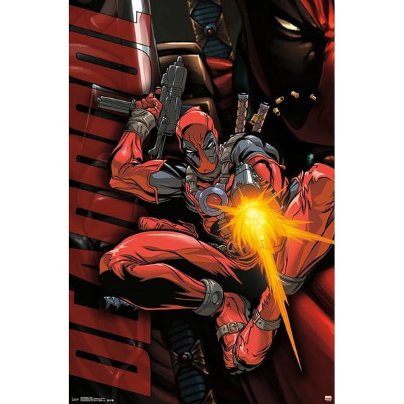 Marvel Comics - Deadpool - Jump Wall Poster, 22.375" x 34"