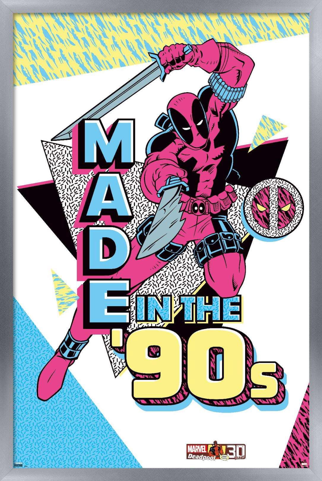 Marvel Comics - Deadpool - Made In the 90's Wall Poster, 14.725" x 22.375", Framed