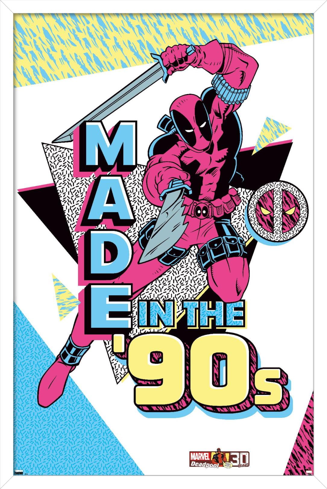 Marvel Comics - Deadpool - Made In the 90's Wall Poster, 22.375" x 34", Framed