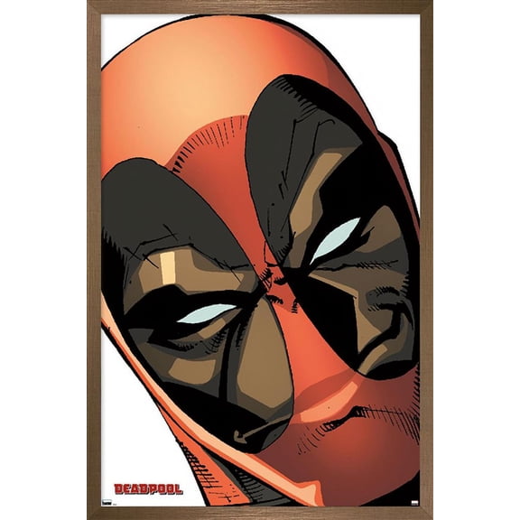 Marvel Comics Deadpool - Mask Wall Poster, 14.725" x 22.375" Framed