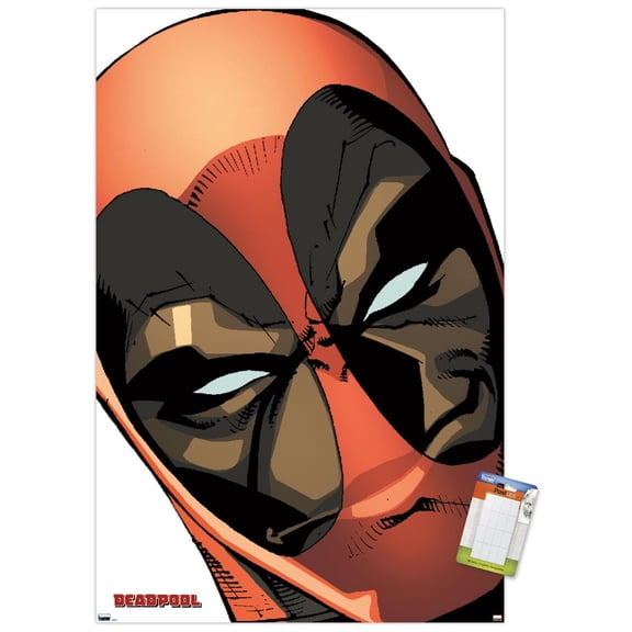 Marvel Comics Deadpool - Mask Wall Poster, 14.725" x 22.375"