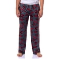thumbnail image 1 of Marvel Comics Deadpool Pajamas Men's Logo Fight Pose Lounge Pj Pants, 1 of 5