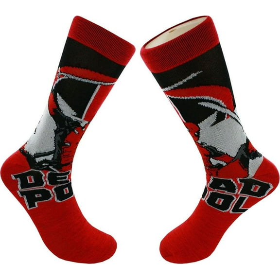 Marvel Comics Deadpool Panel Crew Socks