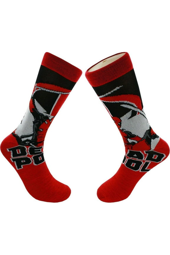 Marvel Comics Deadpool Panel Crew Socks