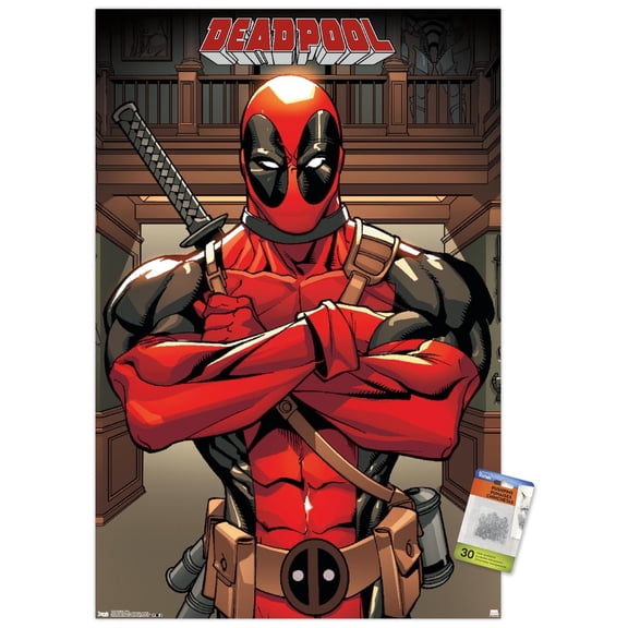 Marvel Comics - Deadpool - Pose 22.37" x 34" Poster, by Trends International