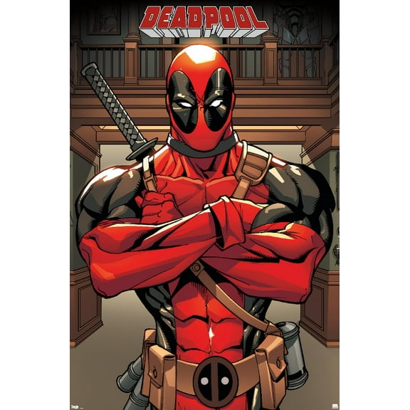 Marvel Comics Deadpool - Pose Wall Poster, 22.375" x 34"