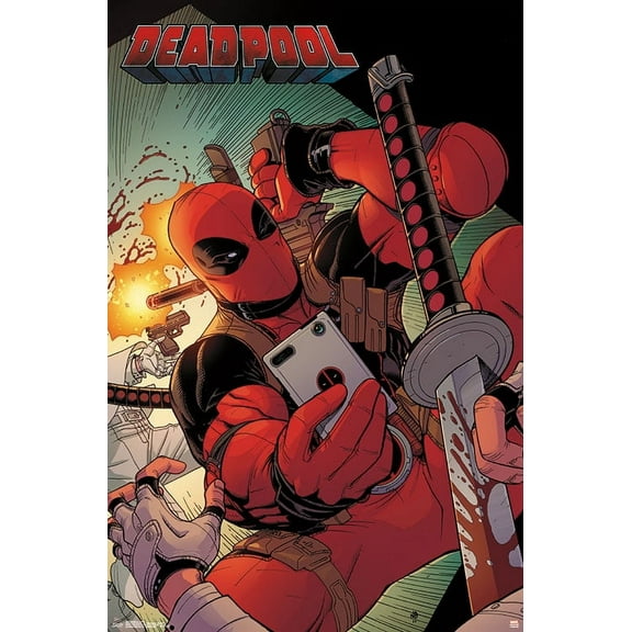 Marvel Comics - Deadpool - Selfie Wall Poster, 22.375" x 34"