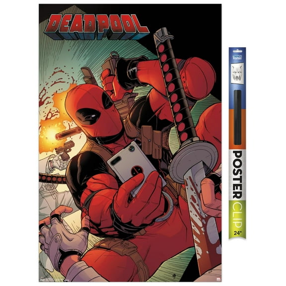 Marvel Comics - Deadpool - Selfie Wall Poster, 22.375" x 34"