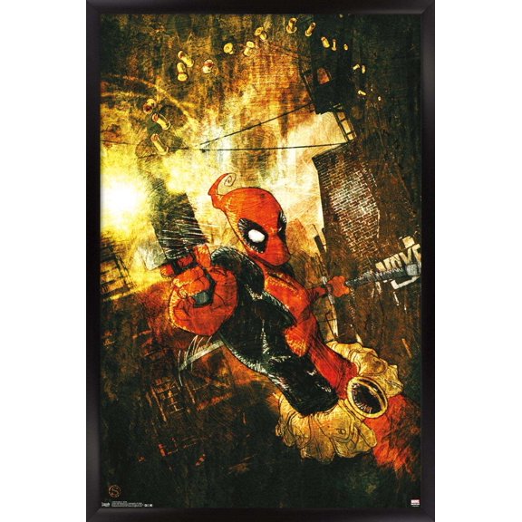 Marvel Comics - Deadpool - Shells Wall Poster, 14.725" x 22.375", Framed