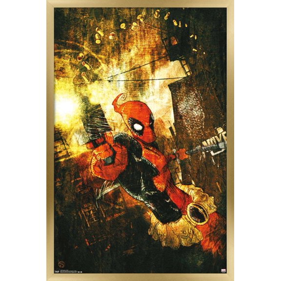 Marvel Comics - Deadpool - Shells Wall Poster, 22.375" x 34", Framed