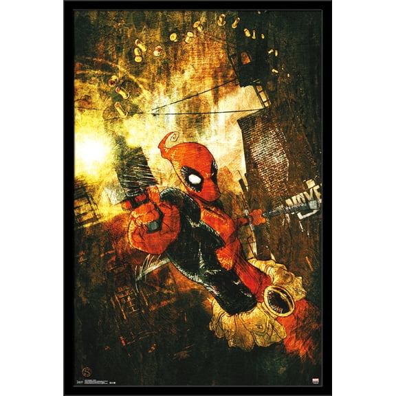 Marvel Comics - Deadpool - Shells Wall Poster, 22.375" x 34", Framed