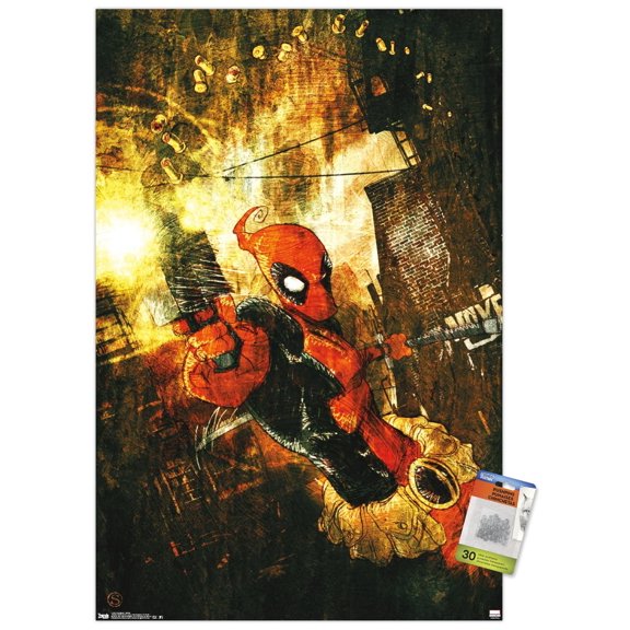 Marvel Comics Deadpool - Shells Wall Poster with Pushpins, 22.375" x 34"
