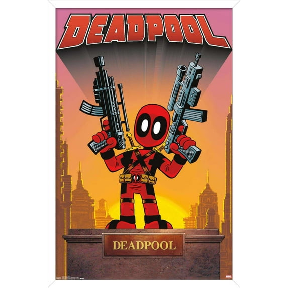 Marvel Comics - Deadpool - Statue Wall Poster, 14.725" x 22.375", Framed