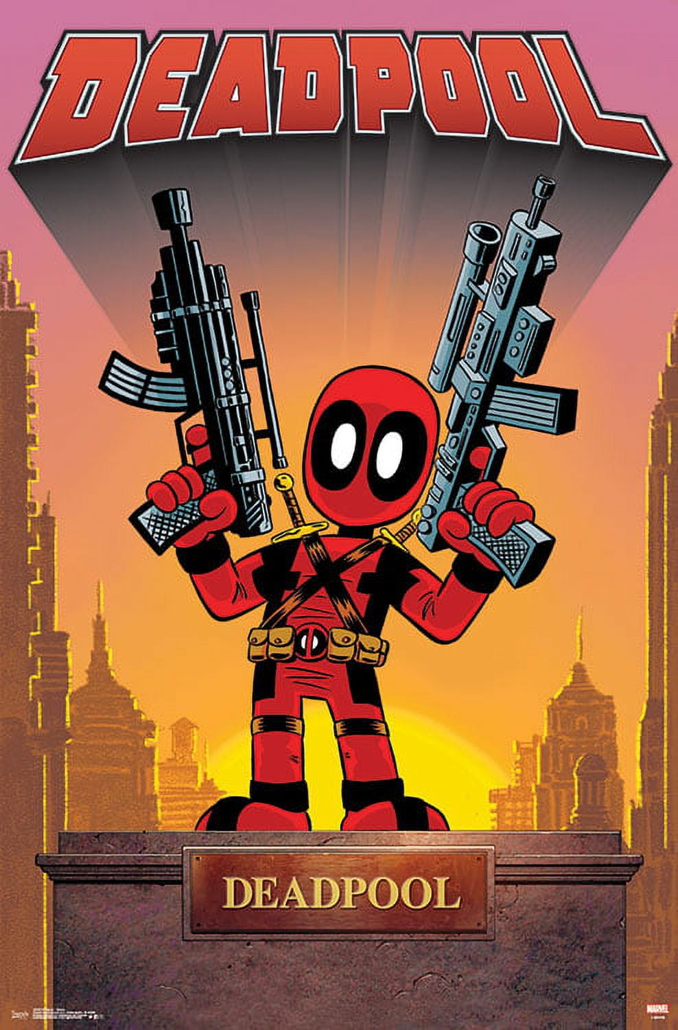 Marvel Comics - Deadpool - Statue Wall Poster, 22.375" x 34"