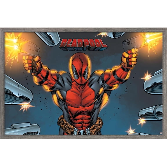 Marvel Comics - Deadpool - Target Wall Poster, 14.725" x 22.375", Framed
