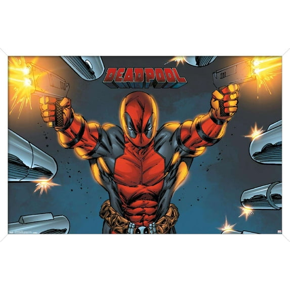Marvel Comics - Deadpool - Target Wall Poster, 14.725" x 22.375", Framed