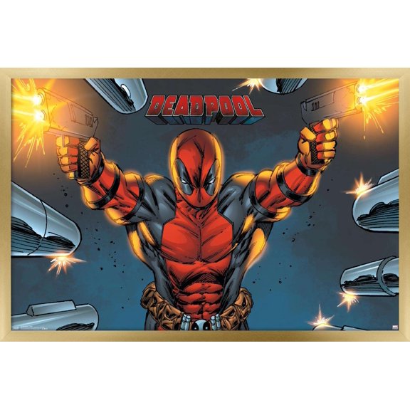 Marvel Comics - Deadpool - Target Wall Poster, 22.375" x 34", Framed