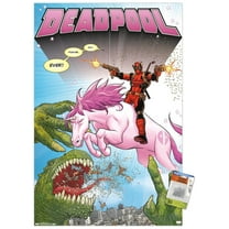 Marvel Comics - Deadpool - Unicorn Wall Poster with Push Pins, 22.375" x 34"