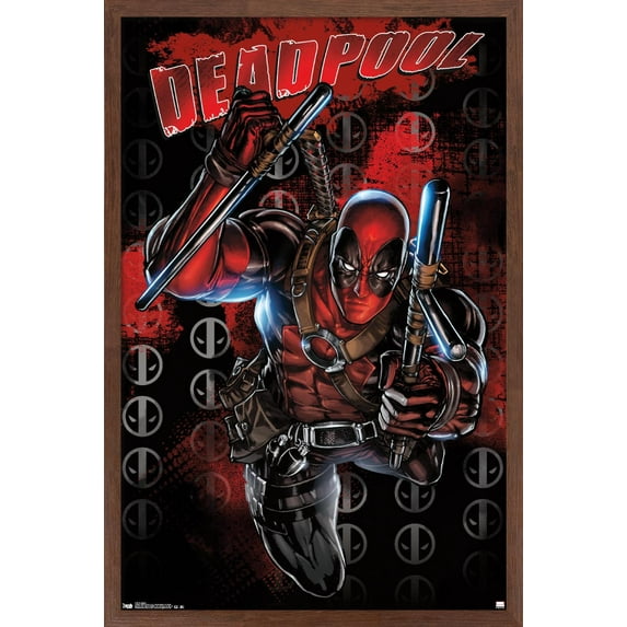 Marvel Comics - Deadpool Wall Poster, 14.725" x 22.375", Framed