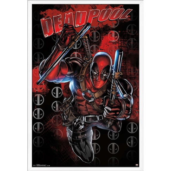 Marvel Comics - Deadpool Wall Poster, 22.375" x 34", Framed