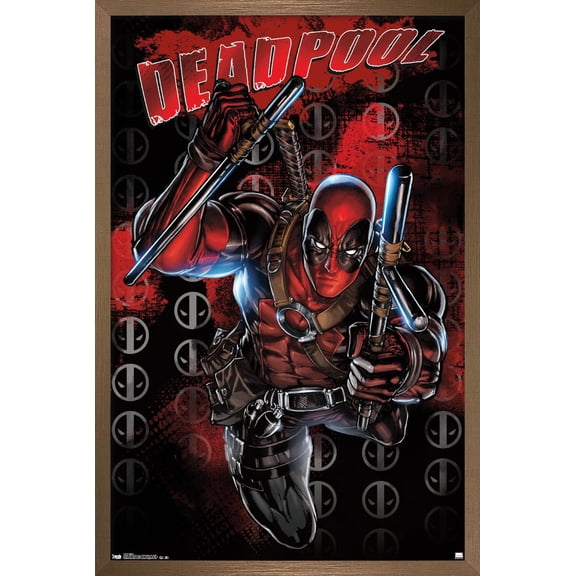 Marvel Comics - Deadpool Wall Poster, 22.375" x 34", Framed
