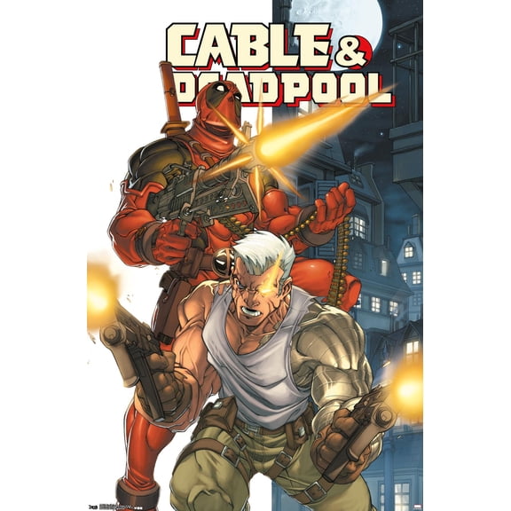 Marvel Comics Deadpool and Cable Wall Poster, 22.375" x 34"
