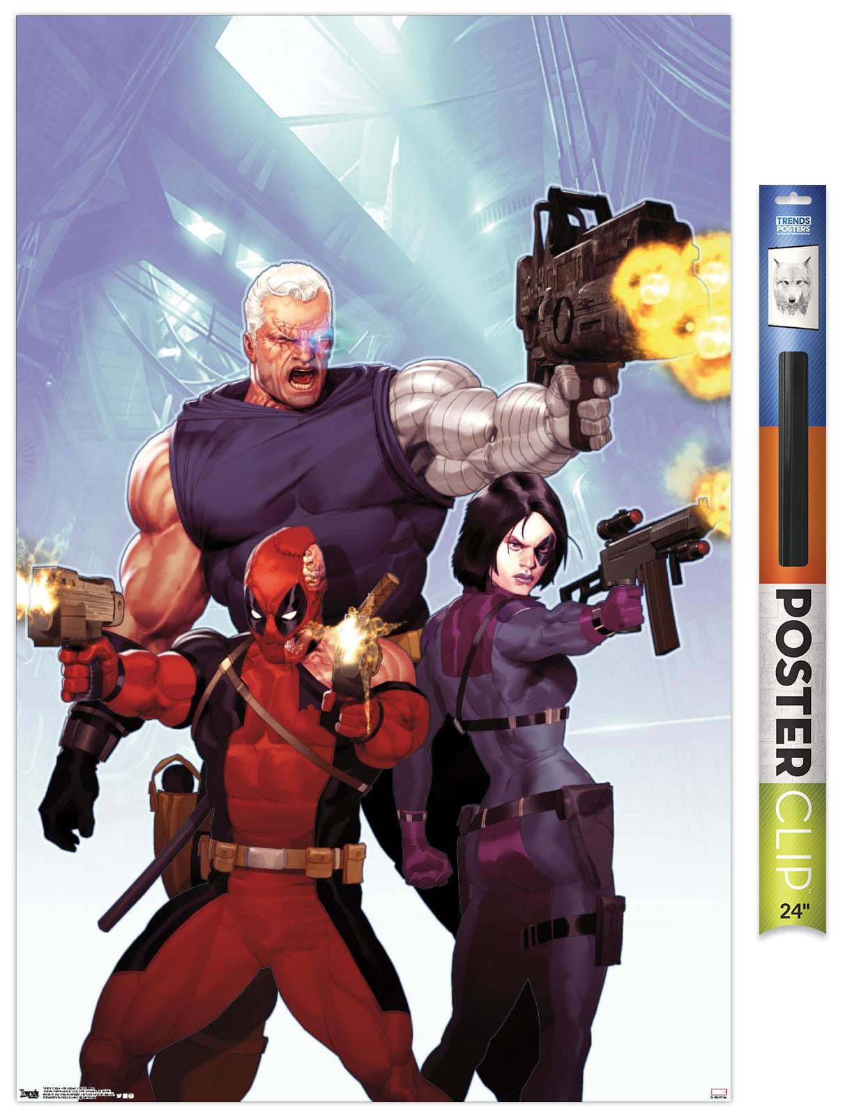 Marvel Comics - Deadpool and Domino Wall Poster, 22.375\, image size:1212x1603