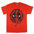 thumbnail image 1 of Marvel Comics Deadpool and Wolverine T-Shirt Men's Aim For The Middle Adult Short Sleeve Tee, 1 of 3
