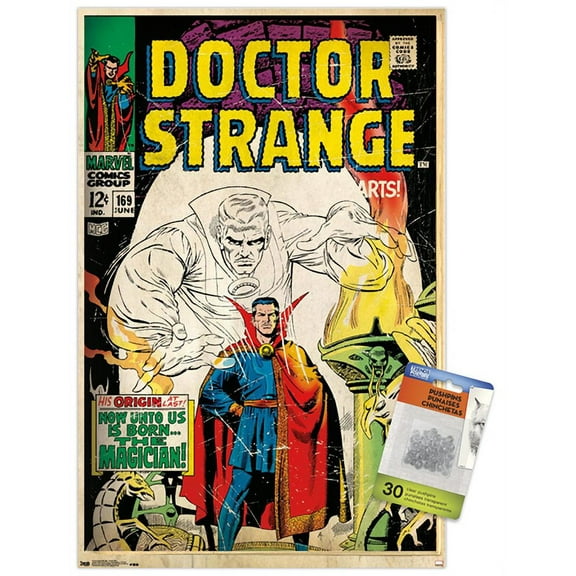 Marvel Comics - Doctor Strange - Cover #169 Wall Poster with Push Pins, 14.725" x 22.375"