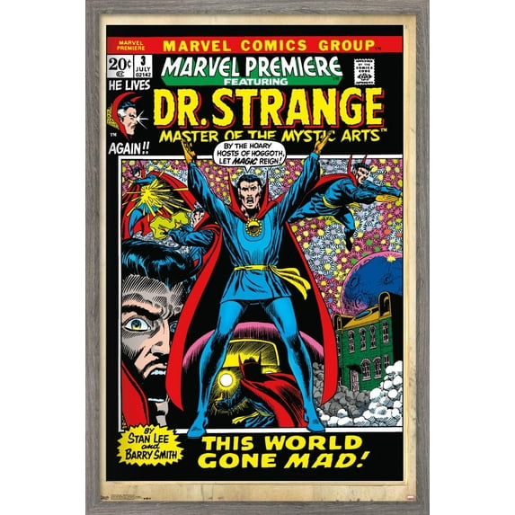 Marvel Comics - Doctor Strange - Marvel Premiere Cover #3 Wall Poster, 14.725" x 22.375", Framed
