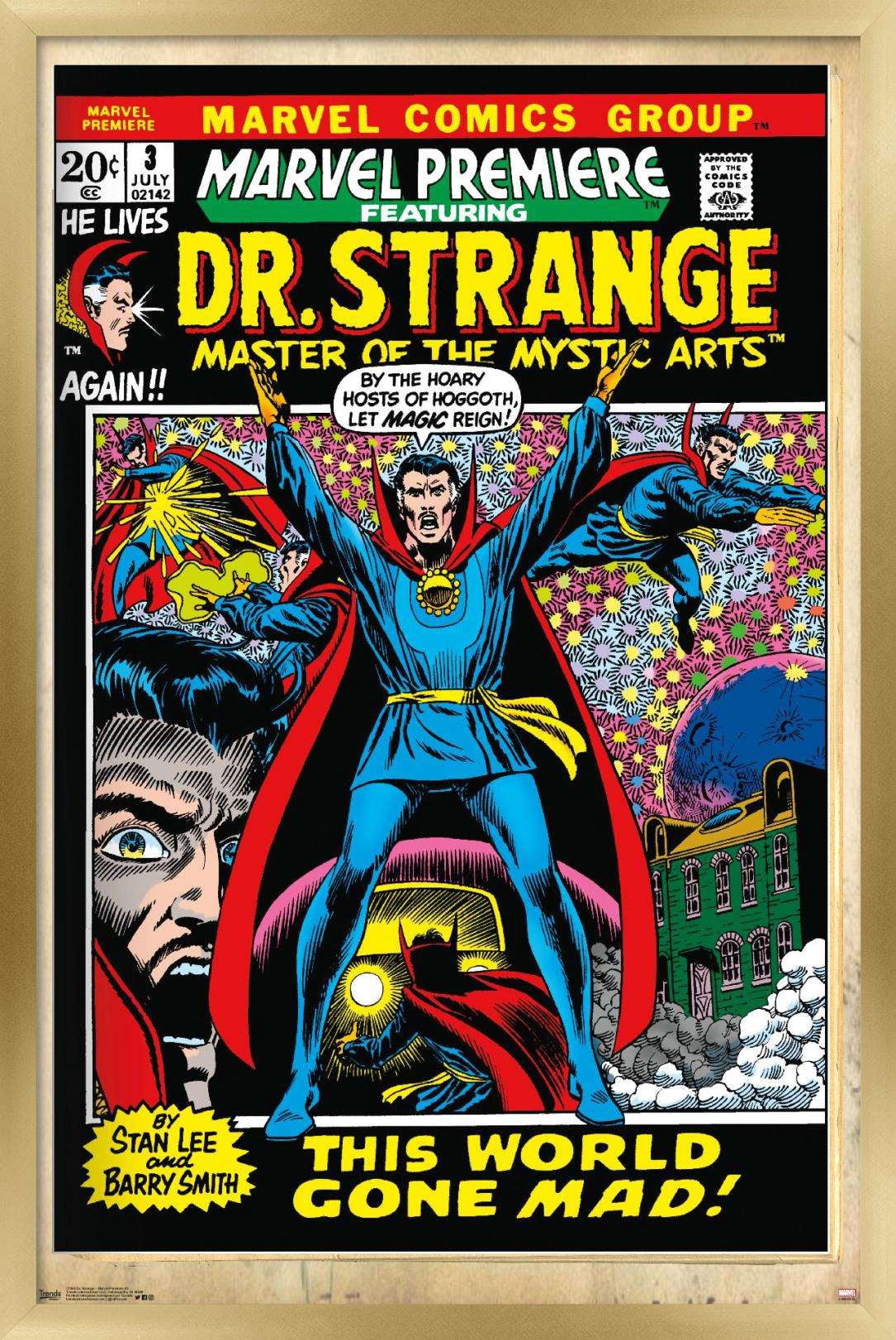 Marvel Comics - Doctor Strange - Marvel Premiere Cover #3 Wall Poster, 14.725" x 22.375", Framed