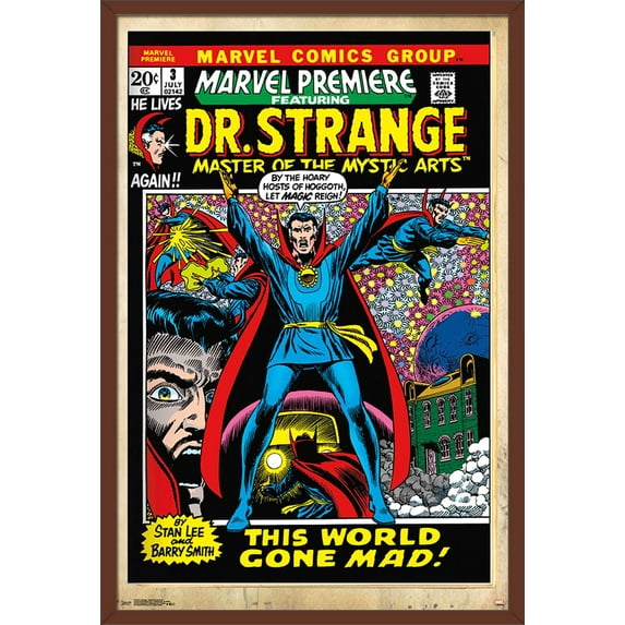 Marvel Comics - Doctor Strange - Marvel Premiere Cover #3 Wall Poster, 22.375" x 34", Framed