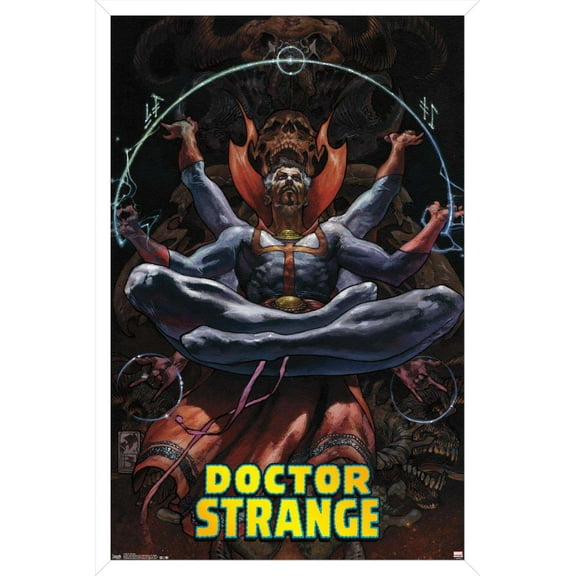 Marvel Comics - Doctor Strange - Meditating Wall Poster, 14.725" x 22.375", Framed