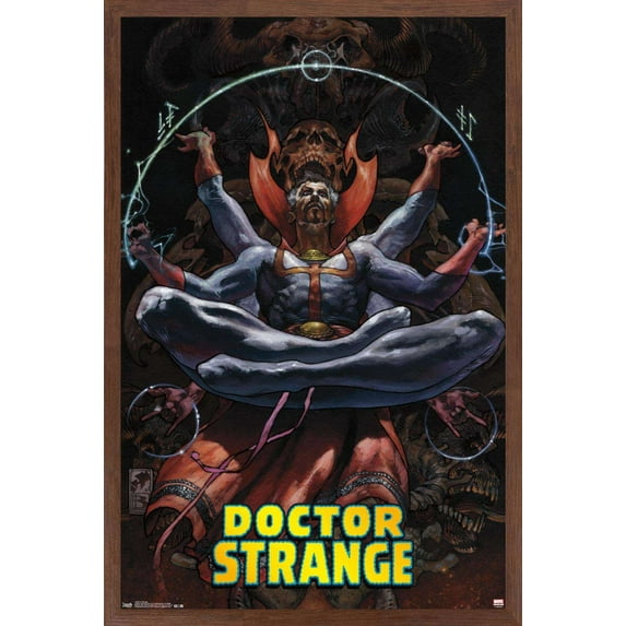 Marvel Comics - Doctor Strange - Meditating Wall Poster, 14.725" x 22.375", Framed