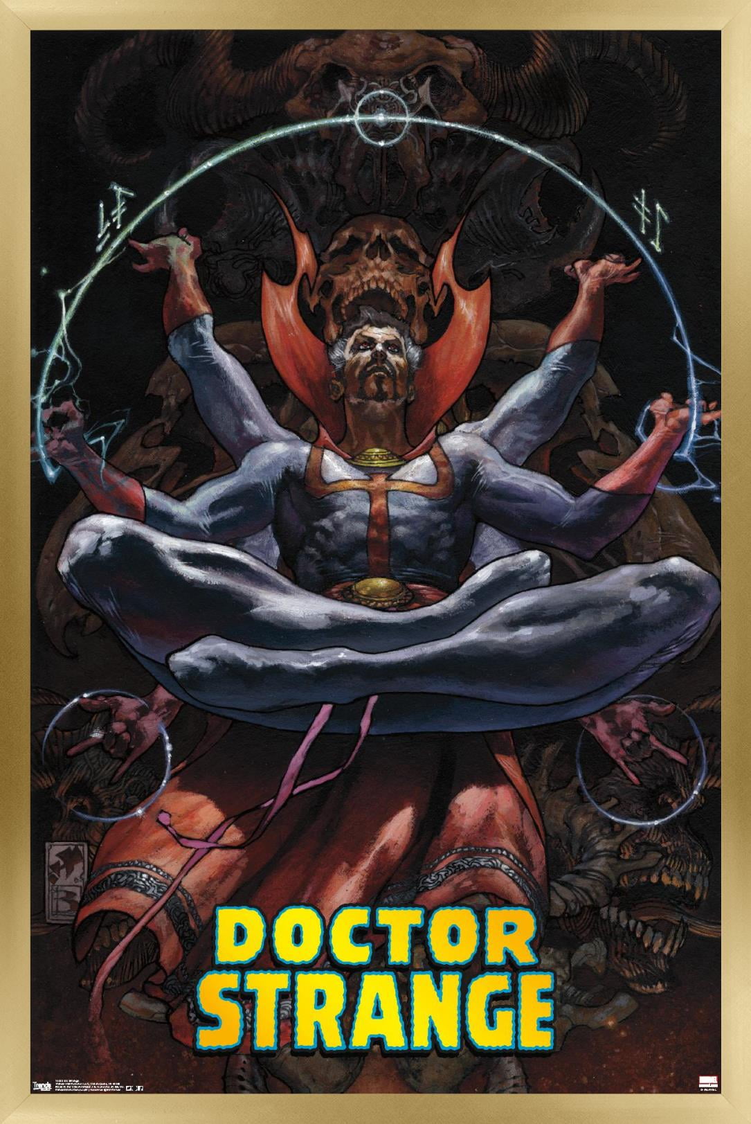 Marvel Comics - Doctor Strange - Meditating Wall Poster, 22.375" x 34", Framed