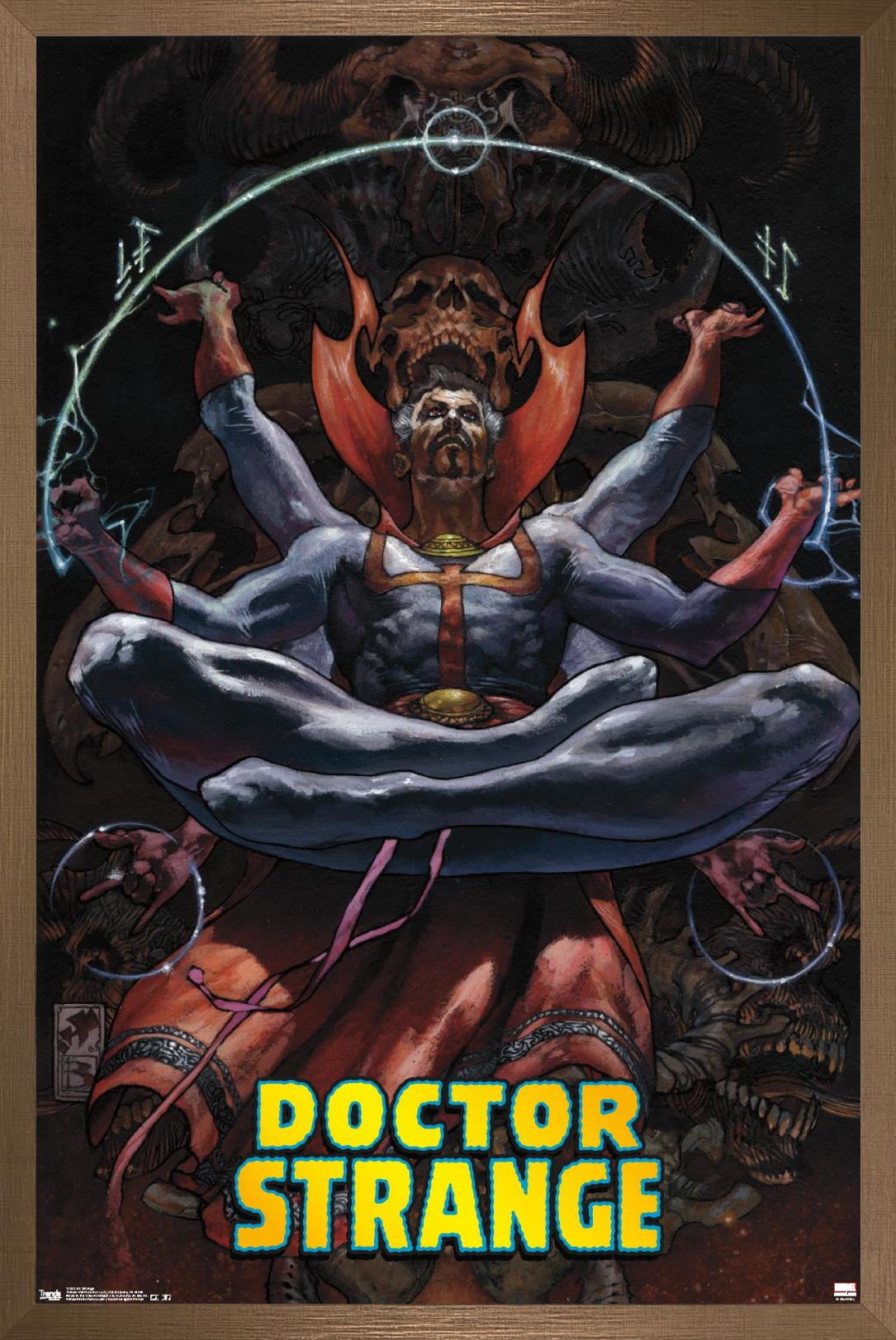 Marvel Comics - Doctor Strange - Meditating Wall Poster, 22.375" x 34", Framed