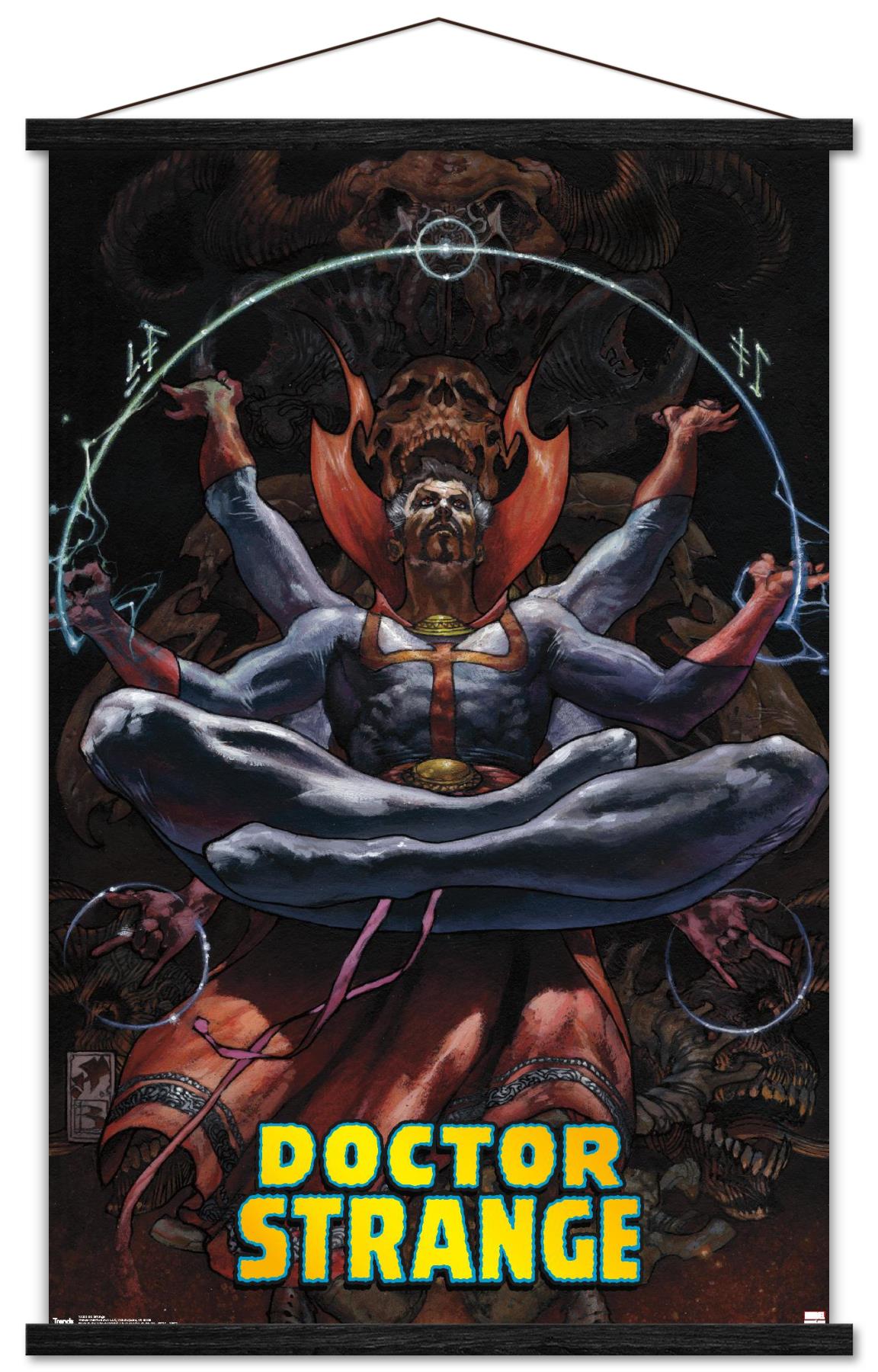 Marvel Comics - Doctor Strange - Meditating Wall Poster with Magnetic Frame, 22.375" x 34"