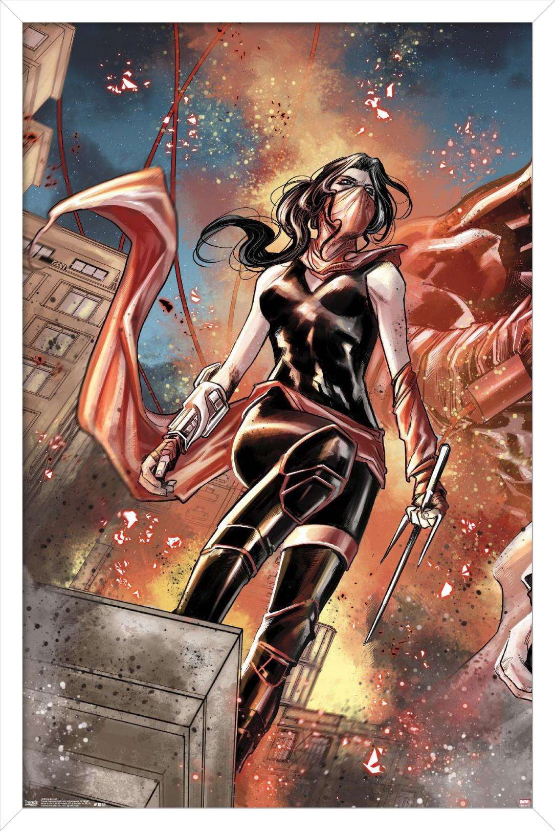 Marvel Comics - Elektra - Cover #1 Wall Poster, 14.725" x 22.375", Framed
