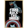 thumbnail image 1 of Marvel Comics - Falcon - Take Back the Shield Wall Poster, 14.725" x 22.375", Framed, 1 of 3