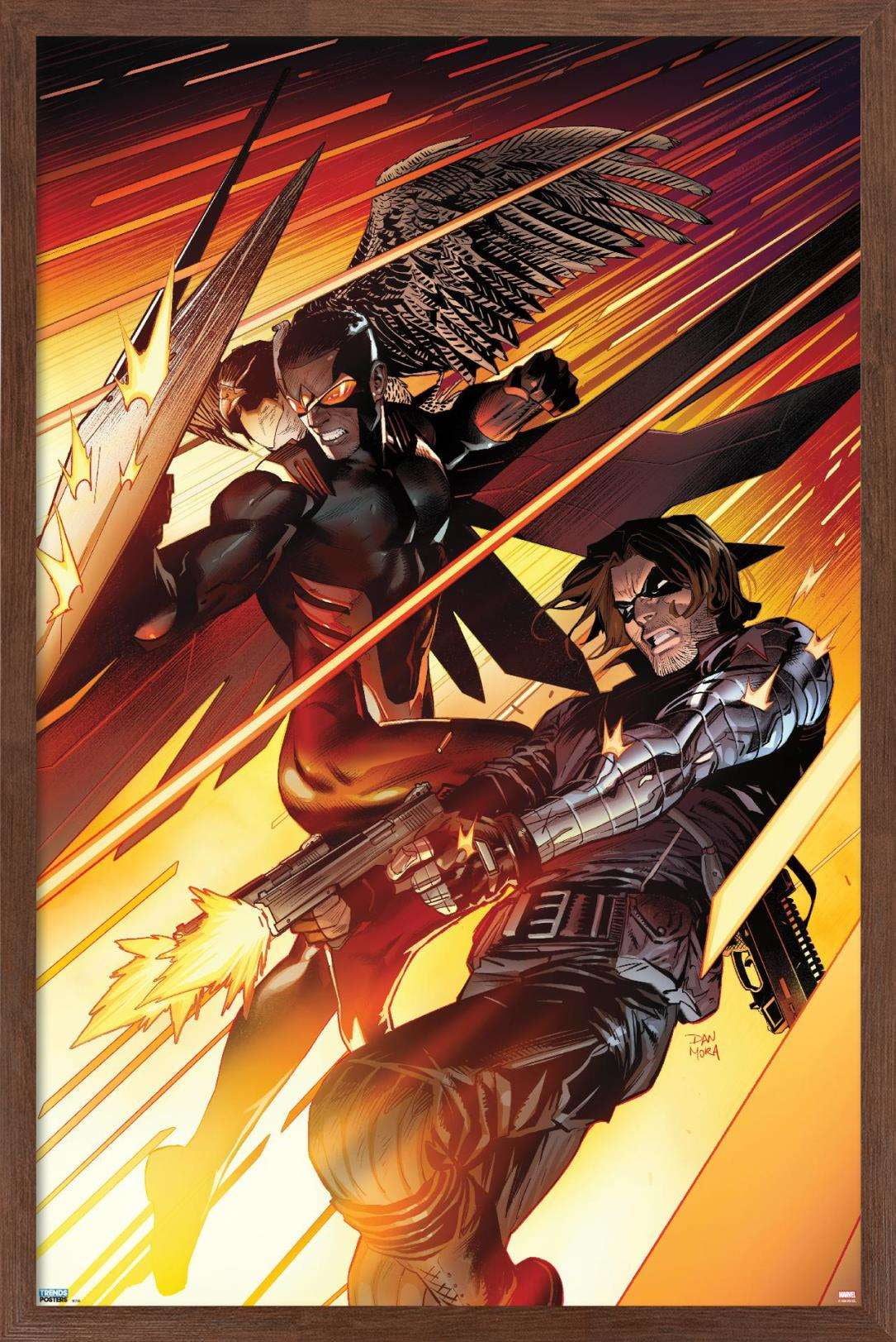 Marvel Comics Falcon and Winter Soldier - Team-Up Wall Poster, 22.375 ...