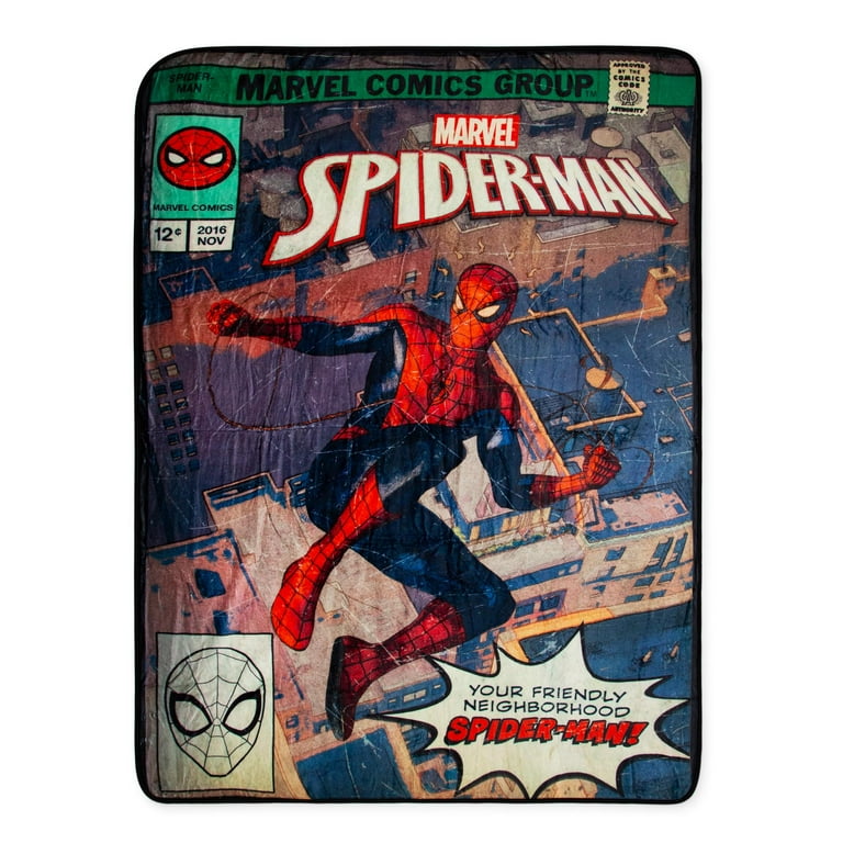 Marvel Comics Friendly Neighborhood Spider Man Throw Blanket 45 x 60 Inches Walmart