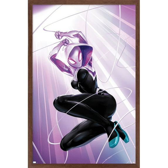 Marvel Comics - Ghost Spider - Ghost Spider #1 Wall Poster, 22.375" x 34", Framed