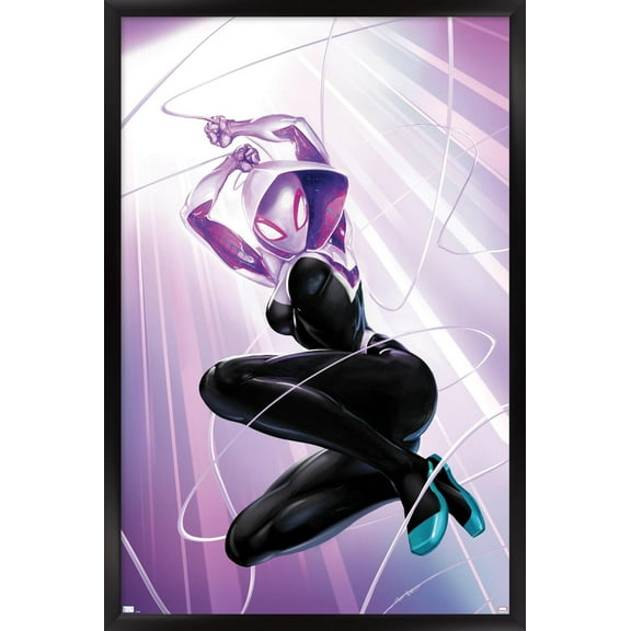 Marvel Comics - Ghost Spider - Ghost Spider #1 Wall Poster, 22.375" x 34", Framed