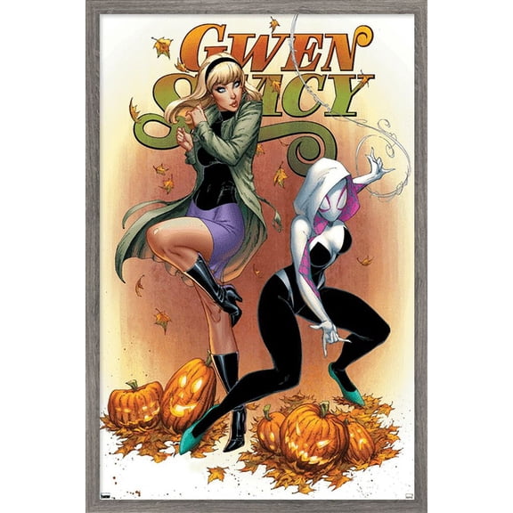 Marvel Comics - Ghost Spider - Gwen Stacy #1 Wall Poster, 14.725" x 22.375", Framed