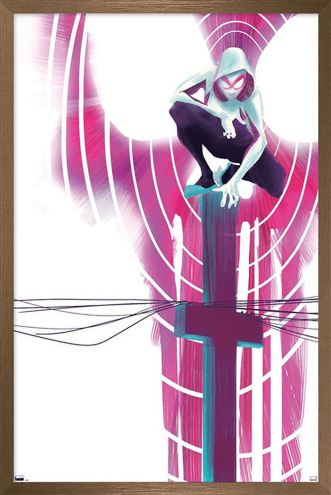 Marvel Comics - Ghost Spider - Spider-Gwen #3 Wall Poster, 14.725" x 22.375", Framed